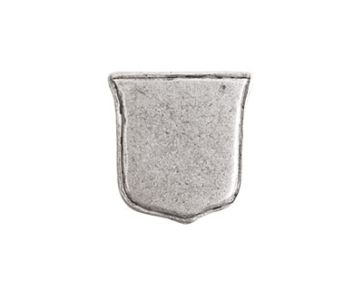 Nunn Design Antique Silver (plated) Crest Ensign Tag 17mm
