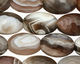 Botswana Agate Faceted Rice 18x13mm