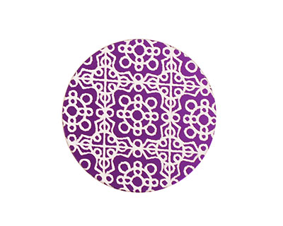 Lillypilly Purple Baroque Anodized Aluminum Disc 25mm, 24 gauge