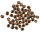 Czech Fire Polished Glass Dark Bronze Round 3mm