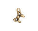 TierraCast Antique Gold (plated) Bow Charm 11x17mm