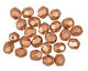 Czech Fire Polished Glass Matte Metallic Copper Round 6mm