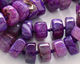 Purple Agate Chunky Graduated Rondelle 8-15x14-24mm