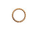 Nunn Design Antique Gold (plated) Grande Rope Jump Ring 17mm