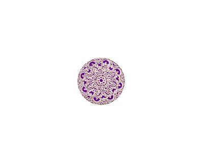 Lillypilly Purple Lace Anodized Aluminum Disc 11mm, 24 gauge