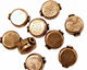 Antique Copper Flat Coin 12x10mm