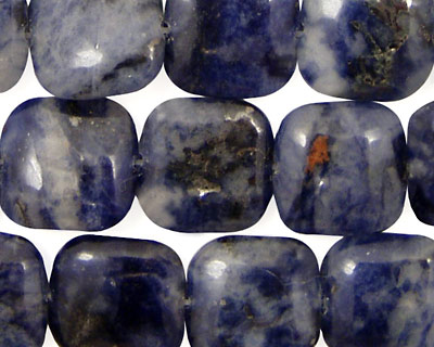 Dumortierite Puff Square 14mm