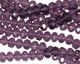 Amethyst Crystal Faceted Rondelle 6mm