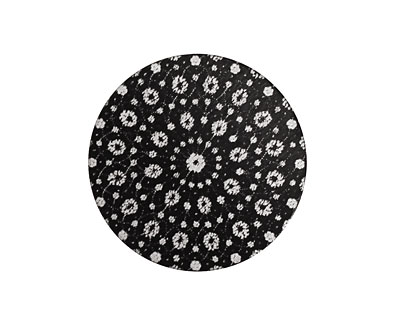 Lillypilly Black Crochet Anodized Aluminum Disc 25mm, 22 gauge