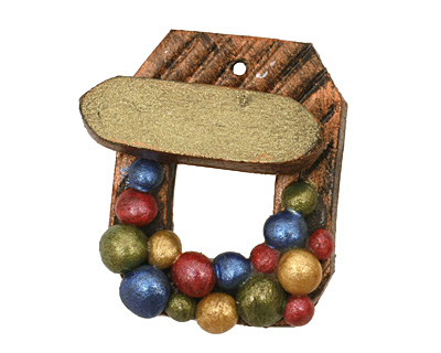 Poison Tree Polymer Clay Rainbow Confetti Toggle Clasp 25x20mm, 21mm bar