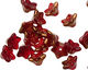 Czech Glass Bronzed Pomegranate 5 Point Bellflower 6x9mm