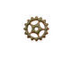 C-Koop Enameled Metal Olive Small Sectioned Gear 16mm