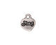 TierraCast Antique Silver (plated) Sing Charm w/ Glue In 12x13mm