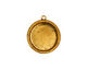 Stampt Antique Gold (plated) Herringbone Round Setting 15mm