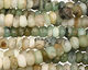 Peruvian Blue Opal Faceted Rondelle 6-7mm