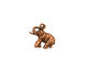 Stampt Antique Copper (plated) Elephant Charm 14.5x13mm