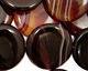Brown Lace Agate Puff Coin 25mm