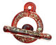 Grace Lampwork Sequoia Dusk Toggle Clasp 25-26x31-31, 39-40mm bar