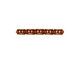 TierraCast Antique Copper (plated) Beaded 5-Hole Bar 3x26mm