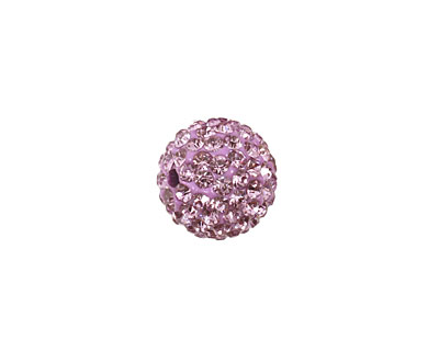 Lilac Pave Round 12mm