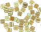 Czech Glass Twilight Peridot 2-Hole Tile 6mm