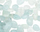 Aquamarine Tumbled Nugget Drop 7-10x8-15mm