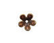 C-Koop Enameled Metal Wisteria Purple 5 Petal 15mm