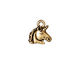 TierraCast Antique Gold (plated) Unicorn Charm 14mm