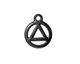 TierraCast Gunmetal Recovery Symbol Charm 15x19mm