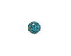 Teal Pave Round 8mm