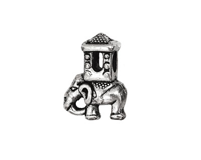 Pewter Traveling Elephant 15x20mm