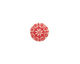 Lillypilly Red Scrolling Daisy Anodized Aluminum Disc 11mm, 24 gauge