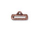 TierraCast Antique Copper (plated) Distressed Slide w/ Loop 10x19mm