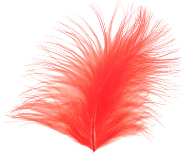 Tangerine Marabou Feather 100-152mm