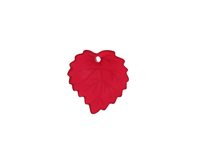 Matte Dark Ruby Lucite Ivy Leaf 16mm
