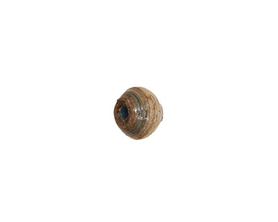 African Paper (gray, w/forest rings) Bicone 7-8x8-9mm