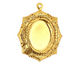 Stampt Antique Gold (plated) Egyptian Mosaic Oval Setting 13x18mm
