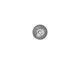 TierraCast Rhodium (plated) Radiant Dome Bead Cap 6x9mm