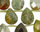 Ocean Jasper Faceted Flat Teardrop 16x20mm