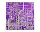 Lillypilly Purple Bamboo Anodized Aluminum Sheet 3"x3", 24 gauge