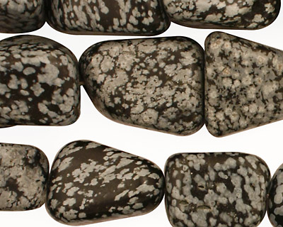 Snowflake Obsidian Tumbled Nugget 16-25x12-20mm