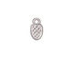 TierraCast Rhodium (plated) Glue Pad Bail 8x14mm