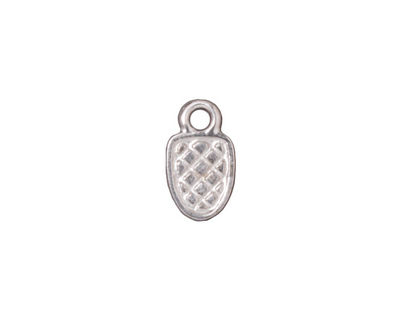 TierraCast Rhodium (plated) Glue Pad Bail 8x14mm