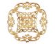 Brass Diamond Filigree Pendant 47mm