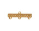 Brass Dotted Bar 1-3 Link 29x9mm