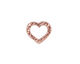 TierraCast Antique Copper (plated) Hammertone Heart Link 14x12mm