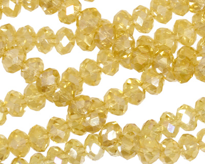 Jonquil AB Crystal Faceted Rondelle 6mm