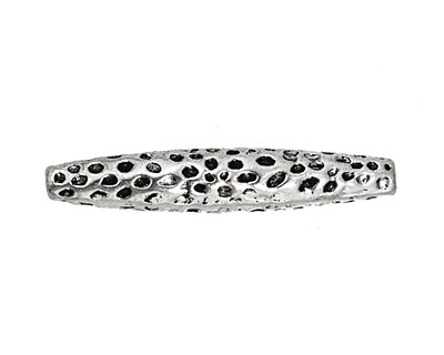 Pewter Textured Rice 35x7mm