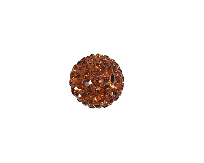 Dark Topaz Pave Round 12mm