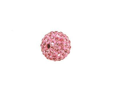 Flamingo Pave Round 12mm